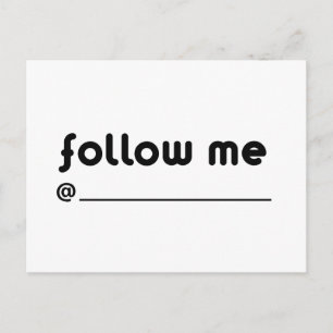 follow me @ postcard
