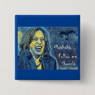 Follow Me Sheep - Political Humour 15 Cm Square Badge