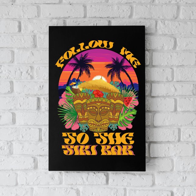 Follow Me To The Tiki Bar Hawaiian Luau Party  Photo Print (Creator Uploaded)