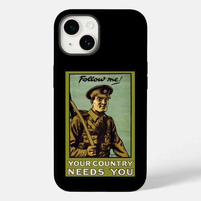Follow Me! ~ Your Country Needs You Case-Mate iPho Case-Mate iPhone Case (Back)
