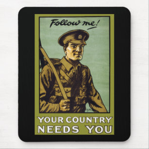 Follow Me! ~ Your Country Needs You Mouse Mat