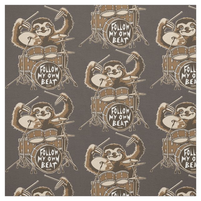 Follow my own beat fabric (Swatch)
