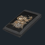 Follow my own beat trifold wallet<br><div class="desc">Funny sloth playing drums.</div>