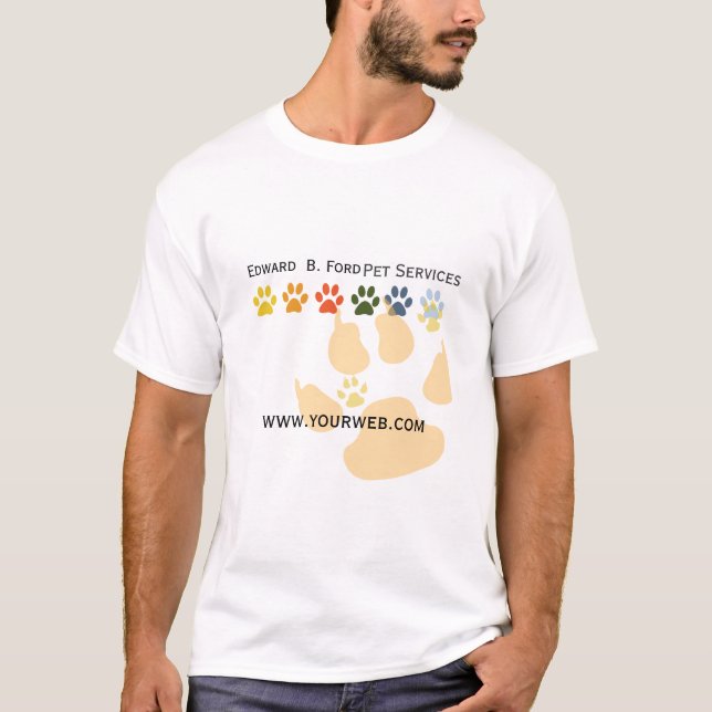 Follow My Paws Pet Animal Care Groomer T-Shirt (Front)