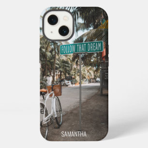 Follow That Dream, Tropical Street Sign iPhone 13 Case