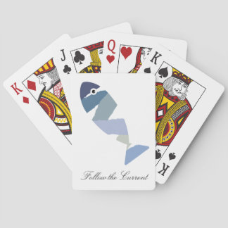 Follow the Current Fishing Playing Cards, Minimal Cards