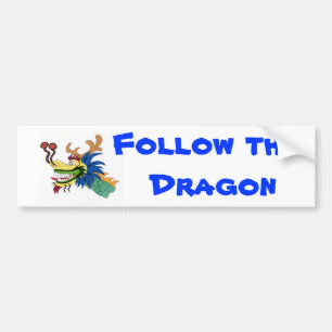 Follow the dragon bumper sticker