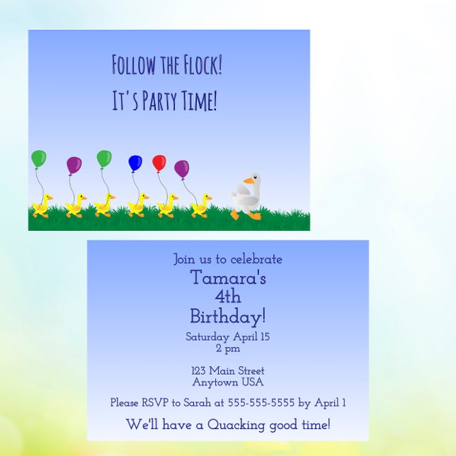 Follow the flock Invitation (Creator Uploaded)