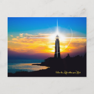 Follow the Light within your Heart Postcard