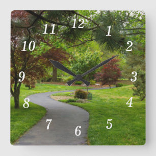Follow The Path Pano Wall Clock