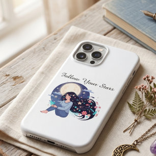 Follow The Star Celestial Dreamy Woman Portrait iPhone 11 Pro Case