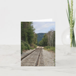 Follow the Train Tracks Note Card