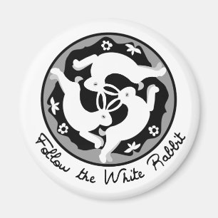Follow the White Rabbit Magnet