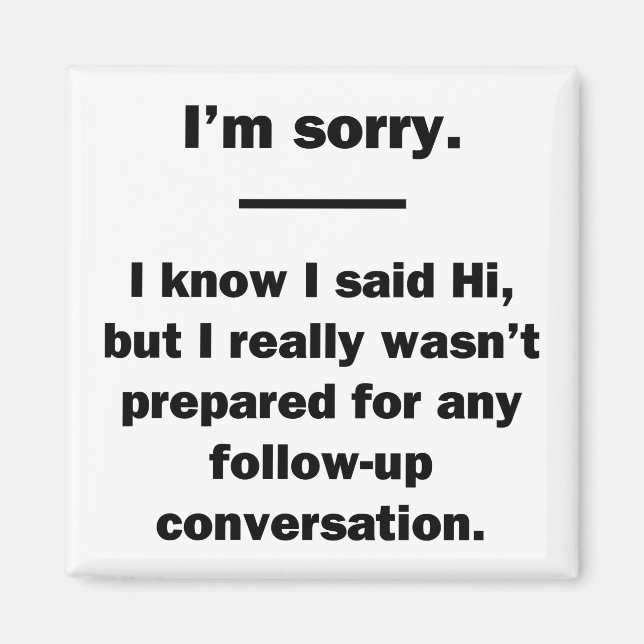 Follow Up Magnet (Front)