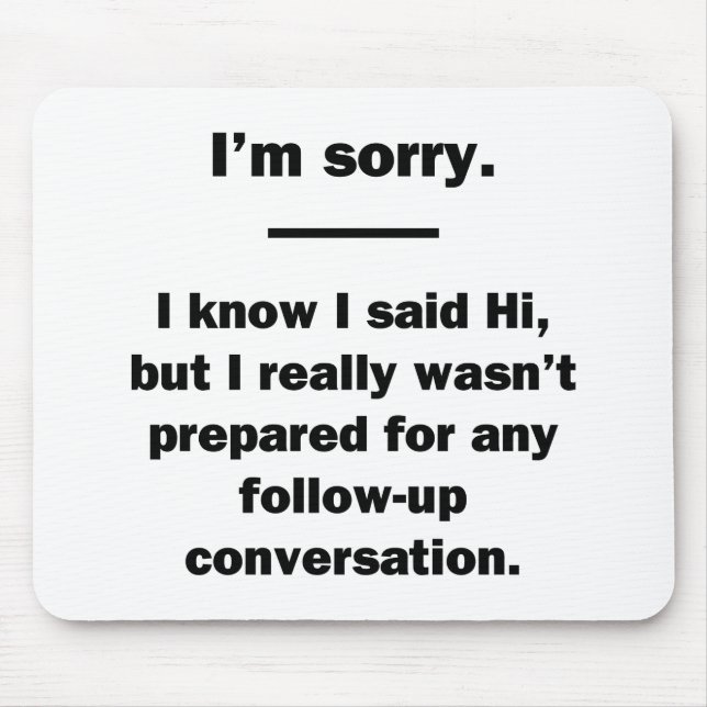 Follow Up Mouse Mat (Front)