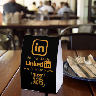 Follow Us On LinkedIn QR Code Business