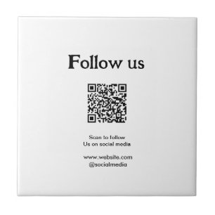 Follow us on social media scan QR code to follow Tile
