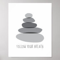 Follow Your Breath Cairn Stones