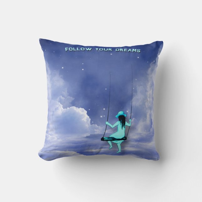 Follow your dream acrylic print cushion (Front)