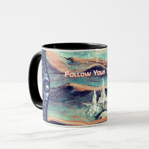 Follow your dream into the Future City of Light Mug