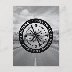 Follow Your Dreams and Enjoy the Journey Postcard