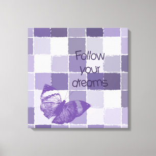 Follow Your Dreams Butterfly Canvas Print
