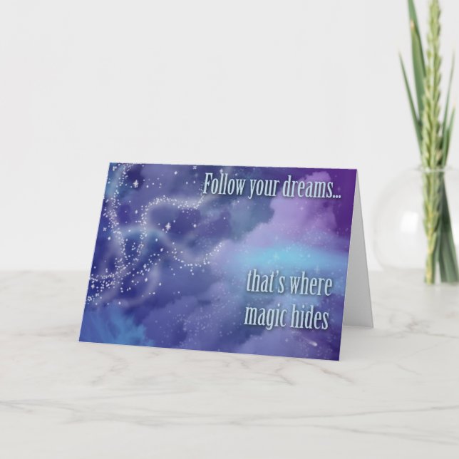 Follow your dreams... card (Front)