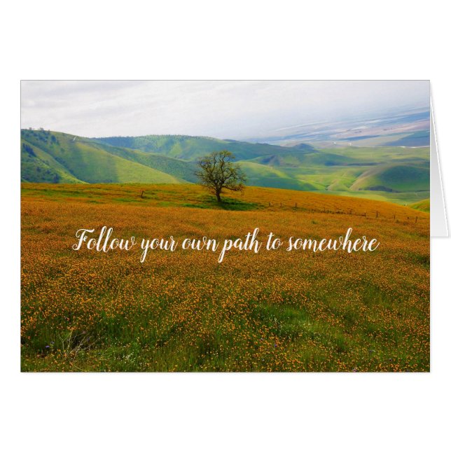 Follow your Dreams card (Front Horizontal)