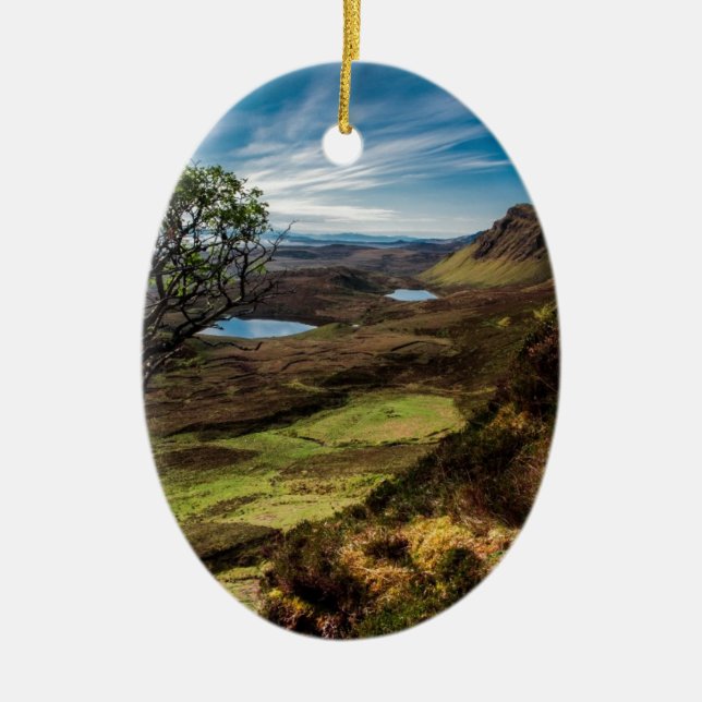 Follow your dreams! ceramic tree decoration (Front)