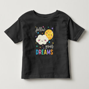 Follow Your Dreams Cloud & Moon Toddler T-Shirt