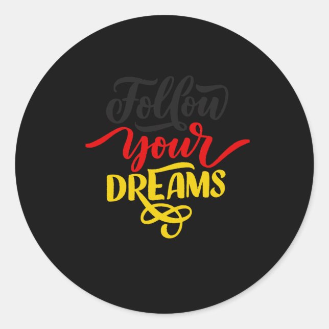 Follow Your Dreams Colours Germany Sticker  (Front)