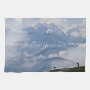 Follow Your Dreams custom kitchen towels