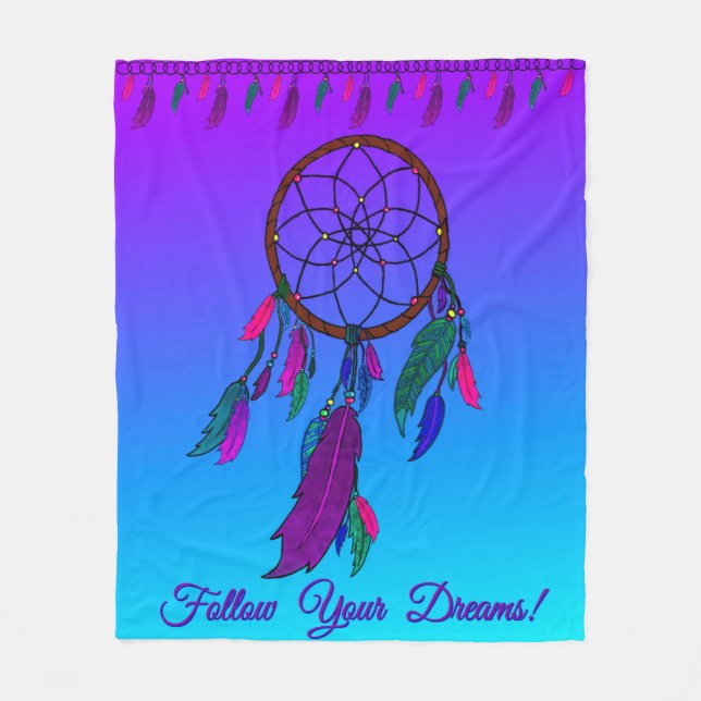 Follow Your Dreams- Dream Catcher Blanket (Front)