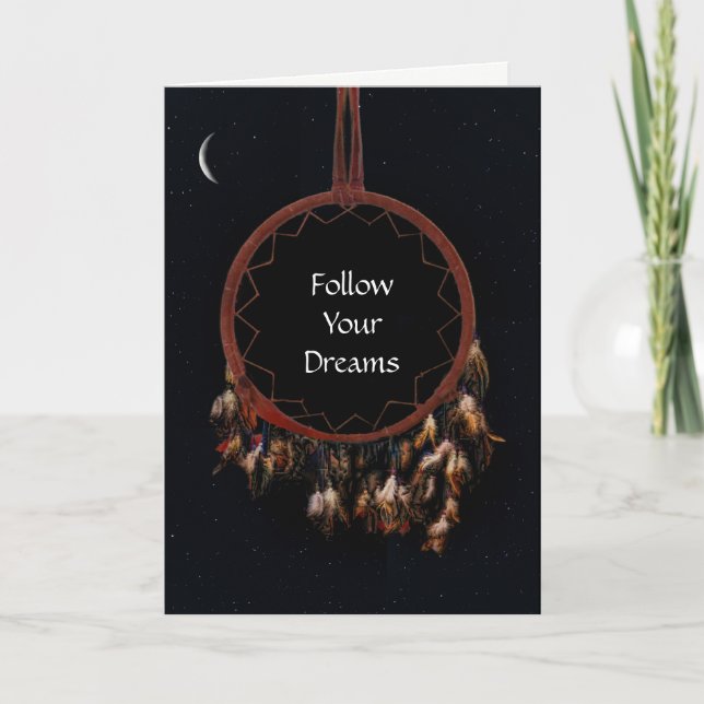 Follow Your Dreams Dreamcatcher Encouragement  Card (Front)