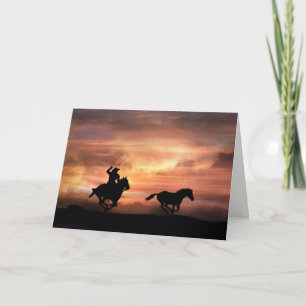 Follow Your Dreams Encouragement Cowboy Card