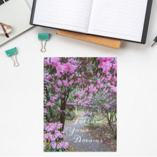 Follow Your Dreams Garden Path Floral Notebook