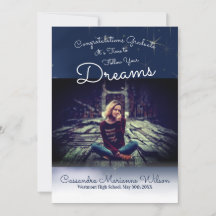 Follow Your Dreams Graduation Announcement