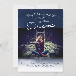 Follow Your Dreams Graduation Announcement