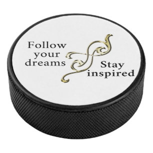 Follow Your Dreams – Inspirational Bracelet for Hockey Puck