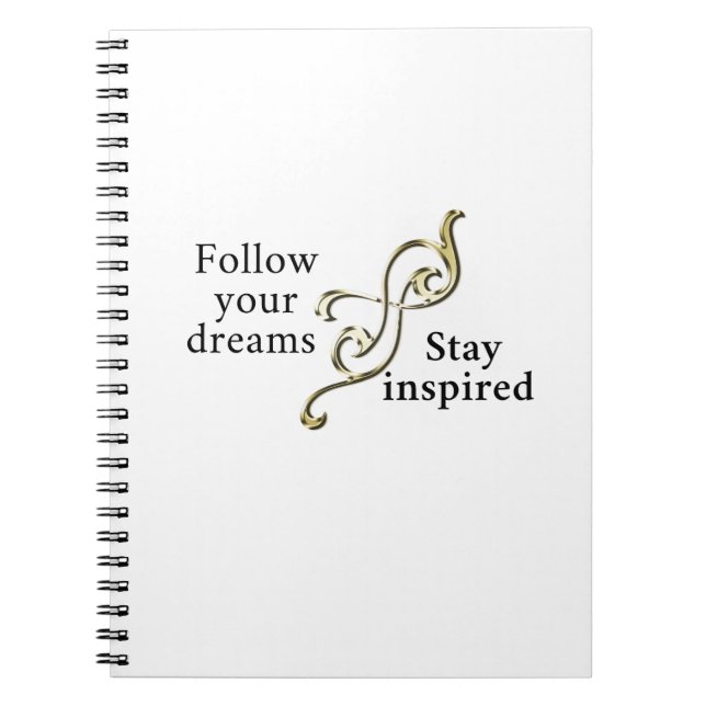 Follow Your Dreams – Inspirational Bracelet for  Notebook (Front)