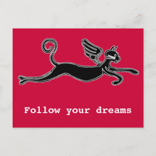 Follow your dreams postcard