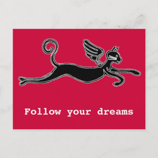 Follow your dreams postcard