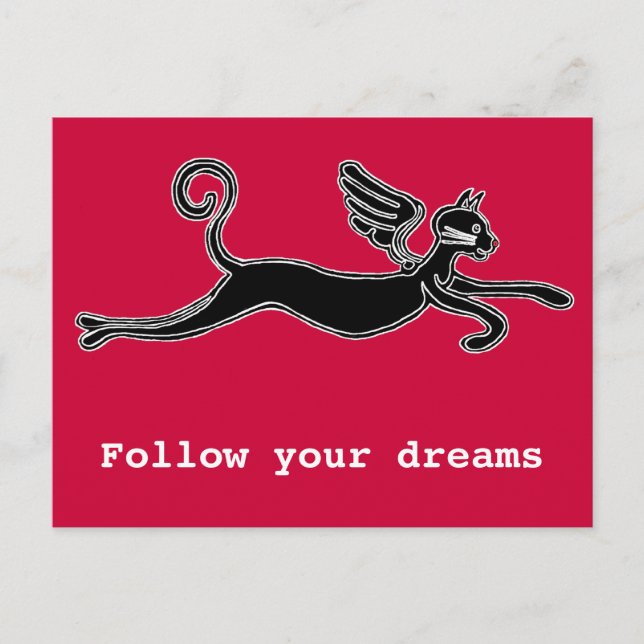 Follow your dreams postcard (Front)