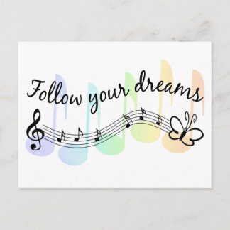 Follow Your Dreams Postcard