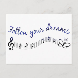Follow Your Dreams Postcard