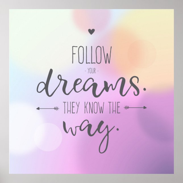 Follow Your Dreams  Poster (Front)