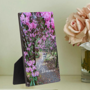 Follow Your Dreams Quote Garden Path Plaque