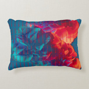 Follow Your Dreams Quotes Colourful Flowers Decorative Cushion