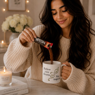 Follow Your Dreams stay inspired,motivation Espresso Cup