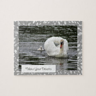 Follow Your Dreams Swan Jigsaw Puzzle